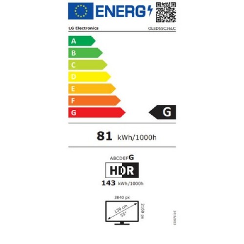 TV OLED LG 55C46LA SMART